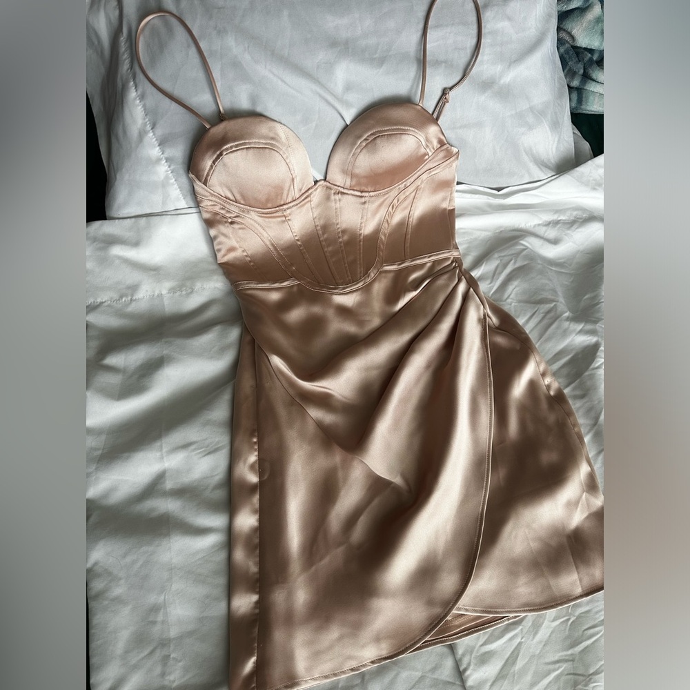 Zara satin corset dress xs